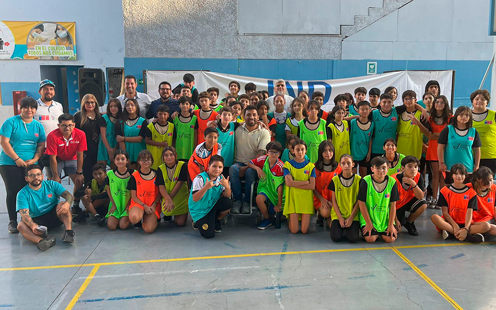 IND realiza captación de talentos en nuestro colegio con presencia de autoridades