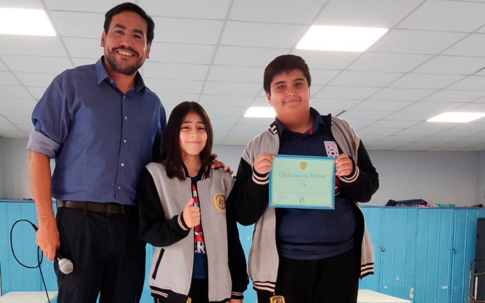 Premio al curso con la mejor asistencia de la semana se lo llevó el 7°B