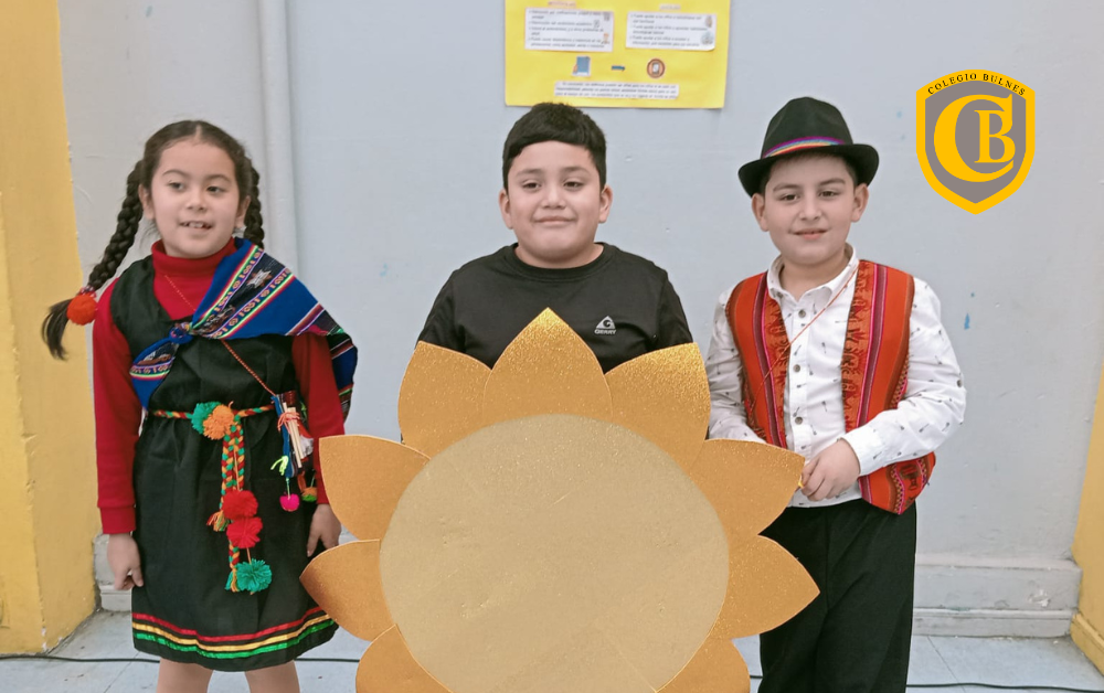 Acto cívico: Alumnos del 2°B conmemoraron el Día de los Pueblos Originarios
