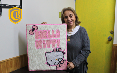 Estudiantes de 7° básico presentaron exposición de bordados en arpillera