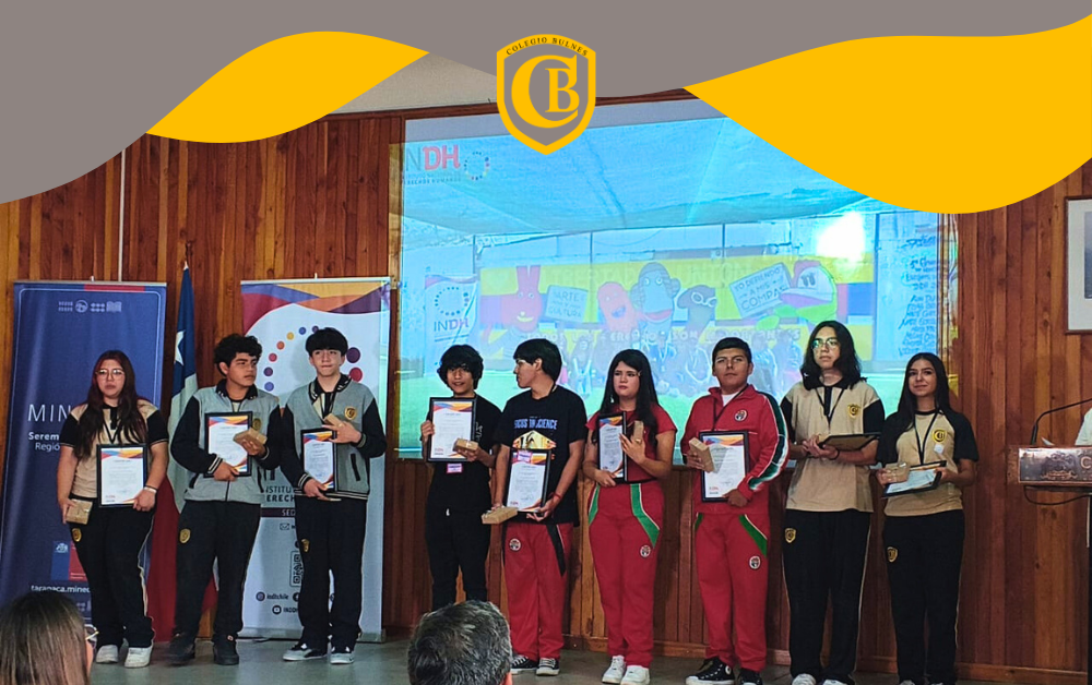 Jóvenes del Colegio Bulnes reciben premio del INDH por su compromiso con los derechos humanos