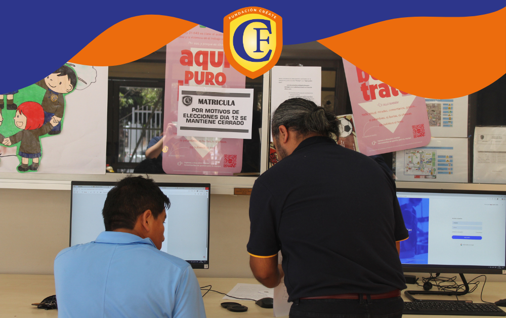 Fundación Créate está llevando a cabo el proceso de matrícula presencial 2026 en colegios Bulnes y Bajo Molle