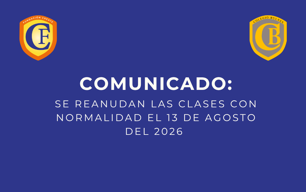 Comunicado:  Se reanudan las clases con normalidad el día de mañana jueves 13 de agosto
