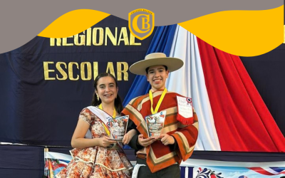 Martina Garrido y Nicolás Araya se coronaron campeones regionales de Cueca Escolar